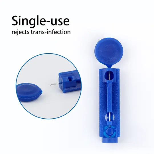 Lancing Device and Lancets for Blood Testing